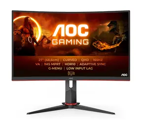 27" AOC Gaming CQ27G2S/BK černá / VA / 2560x1440 / 16:9 / 1ms / 80mil:1 / 250cd-m2 / HDMI + DP / VESA