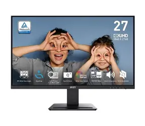27" MSI PRO MP273U černá / 3840 x 2160 / IPS / 16:9 / 4ms / 1000:1 / 400cd-m2 / HDMI + DP