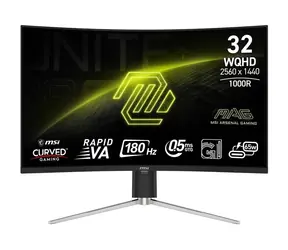 31.5" MSI MAG 325CQRF QD E2 černá / 2560 x 1440 / VA / 16:9 / 0.5ms / 3500:1 / 300cd-m2 / HDMI + DP / VESA