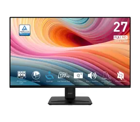 27" MSI PRO MP271A E2 černá / 1920 × 1080 / IPS / 16:9 / 1ms / 1500:1 / 300cd-m2 / HDMI + DP + VGA