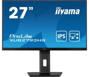27" IIYAMA ProLite XUB2793HS-B7 černá / IPS / 1920x1080 / 16:9 / 1ms / 1300:1 / 300cd / HDMI / DP