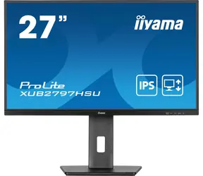 27" IIYAMA ProLite XUB2797HSU-B2 černá / IPS / 1920x1080 / 16:9 / 1ms / 1000:1 / 300cd / repro / HDMI / DP