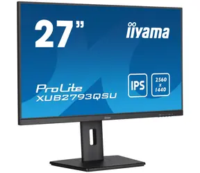 27" IIYAMA ProLite XUB2793QSU-B7 černá / IPS / 2560 x 1440 / 16:9 / 1ms / 1300:1 / 300cd / repro / HDMI / DP