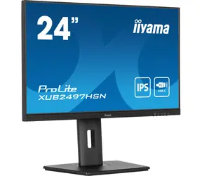 24" IIYAMA ProLite XUB2497HSN-B2 černá / IPS / 1920x1080 / 16:9 / 1ms / 1300:1 / 300cd / HDMI / DP / USB-C