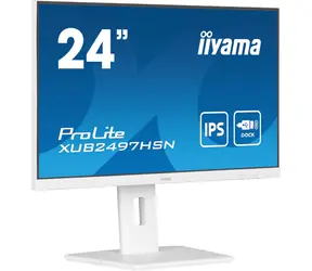 24" IIYAMA ProLite XUB2497HSN-W2 bílá / IPS / 1920x1080 / 16:9 / 1ms / 1300:1 / 300cd / HDMI / DP / USB-C