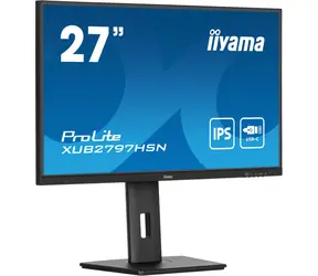 27" IIYAMA ProLite XUB2797HSN-B2 černá / IPS / 1920x1080 / 16:9 / 1ms / 1000:1 / 300cd / repro / HDMI / DP / USB-C