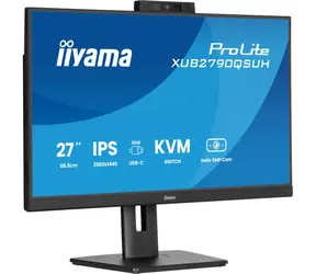 27" IIYAMA ProLite XUB2790QSUH-B2 černá / IPS / 2560x1440 / 16:9 / 0.4ms / 1300:1 / 250cd / repro / HDMI / DP / USB-C