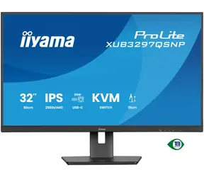 32" IIYAMA ProLite XUB3297QSNP-B1 černá / IPS / 2560 x 1440 / 1000:1 / 350cd / 1ms / HDMI+DP+USB-C / repro