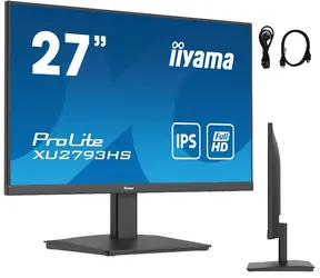 27" IIYAMA ProLite XU2793HS-B7 černá / IPS / 1920x1080 / 16:9 / 1ms / 1300:1 / 300cd / repro / HDMI / DP 
