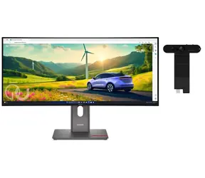 34" Lenovo ThinkVision P34WD-40 MC60 / IPS / prohnutý / 3440 x 1440 / 21:9 / 6 ms / 2000:1 / 350cd-m2 / HDMI / DP