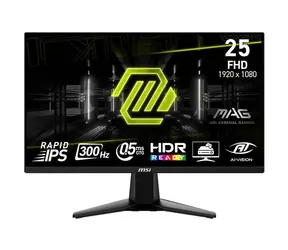 24.5" MSI MAG 255XF černá / LED / 1920 x 1080 / IPS / 16:9 / 0.5ms / 1000:1 / 250cd-m2 / HDMI+DP / VESA