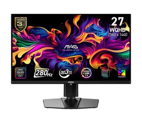 26.5" MSI MAG 271QP X28 černá / QHD / QD-OLED / 16:9 / 0.03ms / 1500000:1 / 450cd-m2 / HDMI+DP+USB-C / VESA