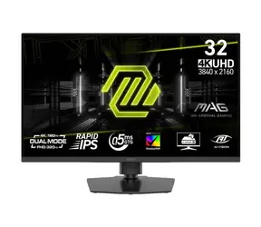 31.5" MSI MAG 322URDF E16 černá / 3840 × 2160 / IPS / 16:9 / 0.5ms / 1000:1 / 400cd-m2 / HDMI + DP / VESA