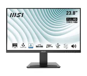 23.8" MSI PRO MP243X černá / LED / 1920 x 1080 / IPS / 16:9 / 4ms / 1000:1 / HDMI+DP / VESA