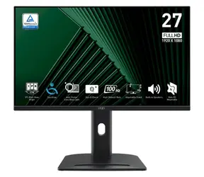 27" MSI PRO MP275PG černá / IPS / FHD / 16:9 / 4ms / 1000:1 / 300cd-m2 / HDMI+DP+VGA / VESA