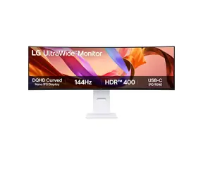 49" LG 49U950A-W bílá / IPS / 5120x1440 / 32:9 / 400cd-m2 / 144Hz / 5ms / HDMI / DP / VESA