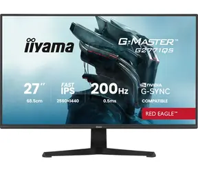 27" IIYAMA G-Master G2771QS-B1 černá / LED / IPS / 2560 x 1440 / 16:9 / 0.5 ms / 1200:1 / 350cd-m2 / VESA