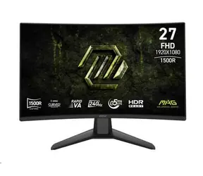 27" MSI MAG 274CF X24 černá / FHD / 1920 x 1080 / VA / 16:9 / 0.5ms / 4000:1 / HDMI+DP / VESA