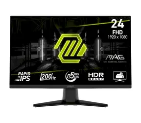 23.8" MSI MAG 242F černá / FHD / IPS / 16:9 / 0.5ms / 1000:1 / 300cd-m2 / HDMI+DP / VESA 