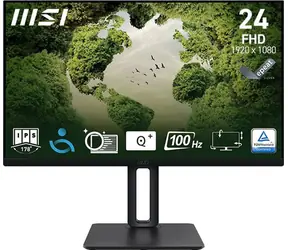 23.8" MSI PRO MP245PG černá / FHD / IPS / 16:9 / 4ms / 1300:1 / 300cd-m2 / HDMI+DP+VGA / VESA