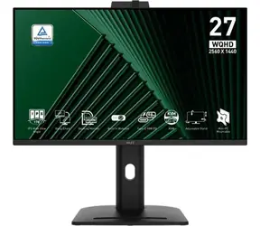 27" MSI PRO MP275QPDGDE černá / WQHD / IPS / 16:9 / 4ms / 1300:1 / 250cd-m2 / HDMI+DP / VESA