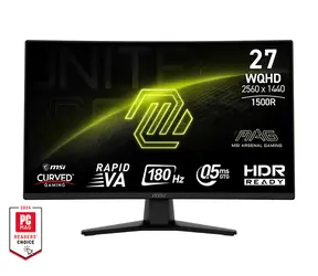 27" MSI MAG 274CQFDE černá / WQHD / VA / 16:9 / 0.5ms / 5000:1 / 300cd-m2 / HDMI+DP / VESA