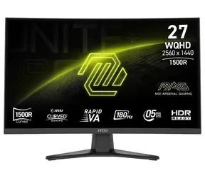 27" MSI MAG 275CQFDE E18 černá / WQHD / VA / 16:9 / 0.5ms / 5000:1 / 250cd-m2 / HDMI+DP / VESA