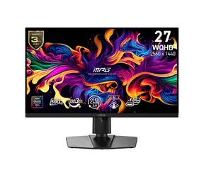 27" MSI MPG 271QRDE QD-OLED X50 černá / WQHD / 16:9 / 1ms / 1500000:1 / 300cd-m2 /  HDMI+DP+USB-C / VESA