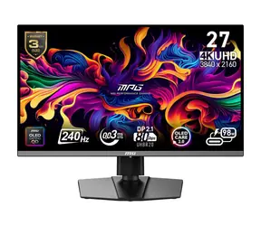 26.5" MSI MPG 272URXDE QD-OLED černá / OLED / 16:9 / 0.03ms / 1500000:1 / 250cd-m2 / HDMI+DP+USB-C / VESA