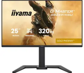 24.5" IIYAMA G-Master GB2591HSU-B1 černá / LED / IPS / 1920 x 1080 / 16:9 / 0.4 ms / 1000:1 / 350cd-m2 / VESA