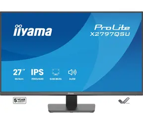 27" IIYAMA ProLite X2797QSU-B1 černá / LED / IPS / 2560 x 1440 / 16:9 / 1 ms / 1000:1 / 350cd-m2 / VESA