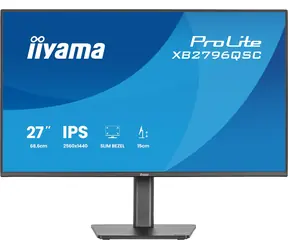 27" IIYAMA ProLite XB2796QSC-B1 černá / LED / IPS / 2560 x 1440 / 16:9 / 4 ms / 1000:1 / 350cd-m2 / USB-C / VESA
