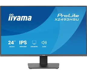 23.8" IIYAMA ProLite X2493HSU-B1 černá / LED / IPS / 1920 x 1080 / 16:9 / 1 ms / 1500:1 / 350cd-m2 / VESA