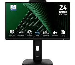 23.8" MSI PRO MP242PMGDE černá / FHD / IPS / 16:9 / 4ms / 1500:1 / 300cd-m2 / HDMI+DP+USB / VESA 