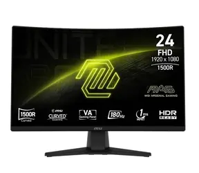 23.6" MSI MAG 242C černá / VA / 1920x1080 / LED / 16:9 / 1ms / 3000:1 / 300cd-m2 / DP + HDMI / VESA