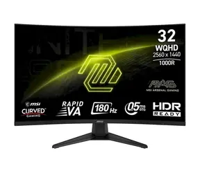 31.5" MSI MAG 325CQF černá / VA / 2560x1440 / 16:9 / 0.5ms / 3500:1 / 300cd-m2 / DP+ HDMi + USB-C / VESA