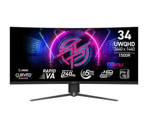 34" MSI MPG 346CQRF X24 černá / VA / 3440x1440 / 21:9 / 4000:1 / 400cd-m2 / DP + HDMI + USB-C / VESA