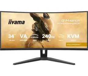 34" IIYAMA G-Master GCB3486WQSCP-B1 černá / LED / VA / Curved 1500R / 3440 x 1440 / 21:9 / 0.4 ms / 4000:1 / 500cd-m2 / 