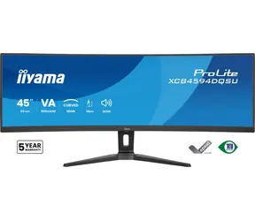 44.5" IIYAMA ProLite XCB4594DQSU-B1 černá / LED / VA / Curved 1500R / 5120 x 1440 / 32:9 / 2 ms / 3000:1 / 450cd-m2
