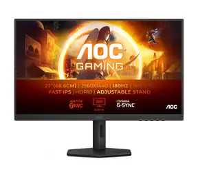 Rozbaleno - 27" AOC Gaming Q27G4XF černá / IPS / 2560x1440 / 16:9 / 1ms / 80mil:1 / 300cd-m2 / HDMI + DP / VESA / rozbaleno