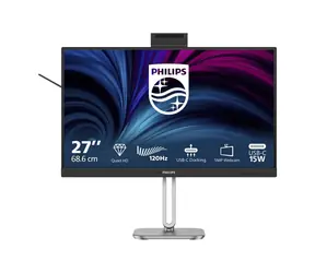 27" PHILIPS 27B2U4601H/00 černá / IPS / 2560 x 1440 / 120Hz / 4ms / 350cd / HDMI / DP / USB-C / REPRO / VESA 