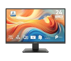 23.8" MSI PRO MP241 E14V černá / VA / FHD / 16:9 / 4ms / 3500:1 / 250cd-m2 / HDMI + DP / VESA 