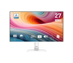 27" MSI PRO MP275W E2 bílá / IPS / FHD / 16:9 / 1ms / 1500:1 / 300cd-m2 / HDMI + DP + VGA / VESA