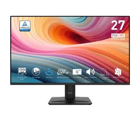 27" MSI PRO MP275 E2 černá / IPS / FHD / 16:9 / 1ms / 1000:1 / 300cd-m2 / HDMI + DP + VGA / VESA 