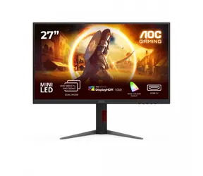 Rozbaleno - 27" AOC Gaming U27G4XM černá / IPS / 3840x2160 / 16:9 / 1ms / 1000:1 / 1200cd-m2 / HDMI + DP / VESA / rozbaleno