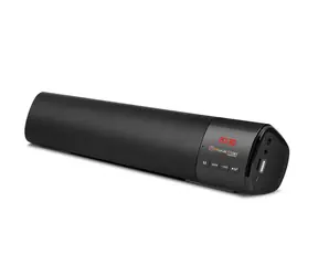 Technaxx MusicMan Mini Soundbar BT-X54 / Bluetooth reproduktor / 2x 5W / BT 5.1 / FM / USB / MicroSD / AUX-IN / černá
