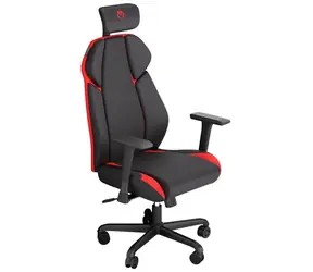 Endorfy Meta černo-červená / Herní židle / textil / nastavitelná / opěrky / pojezdová kolečka / nosnost 120 kg