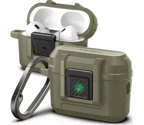 Spigen Lock Fit pouzdro pro AirPods Pro 2 vintage khaki