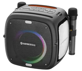 C-TECH Impressio Qubis / Párty reproduktor / 80W / Bluetooth / 3.5mm / USB / IPX6