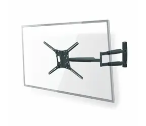 Nedis Nástěnný TV držák Full Motion / 13 - 86 " / Maximální podporovaná hmotnost obrazovky: 60 kg / Naklápěcí / Otočné 